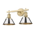 thumbnail image 1 of Golden Lighting - Orwell - 2 Light Bath Vanity-9.88 Inches Tall and 18.25 Inches, 1 of 3