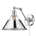 thumbnail image 1 of Yep by Golden Lighting Orwell 1-light Swing Arm Wall Lamp in Chrome, 1 of 5