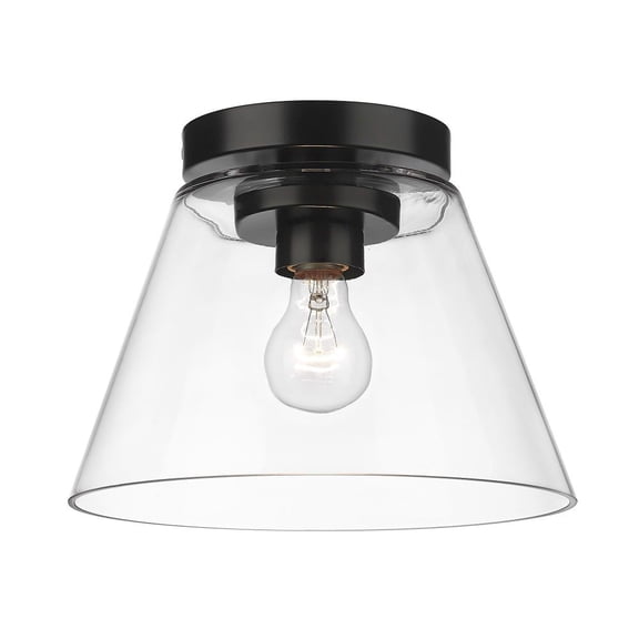 Golden Lighting Penn 1-light Flush Mount in Matte Black