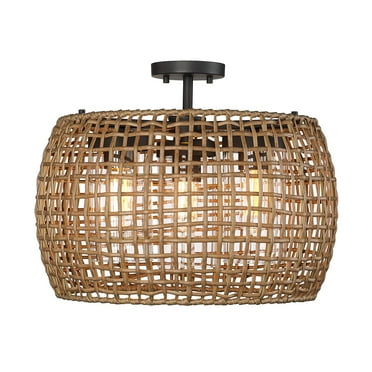Golden Lighting - Piper - 3 Light Outdoor Semi-Flush Mount-15 Inches Tall and