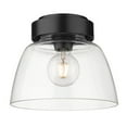 thumbnail image 1 of Golden Lighting Remy 1-light Flush Mount in Matte Black, 1 of 3