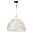 thumbnail image 1 of Golden Lighting Rue 5-light Pendant in Matte Black and Rubbed Bronze shade, 1 of 3