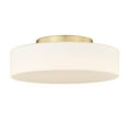 thumbnail image 1 of Wry Lighting Toli Integrated LED Flush Mount in Brushed Champagne Brass, 1 of 5