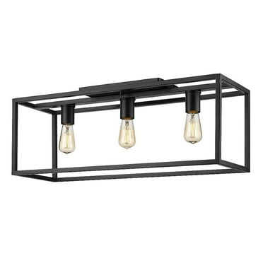 Golden Lighting Wesson Flush Mount - 26" in Matte Black