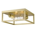 thumbnail image 1 of Golden Lighting Wesson 2-light Flush Mount in Olympic Gold, 1 of 2