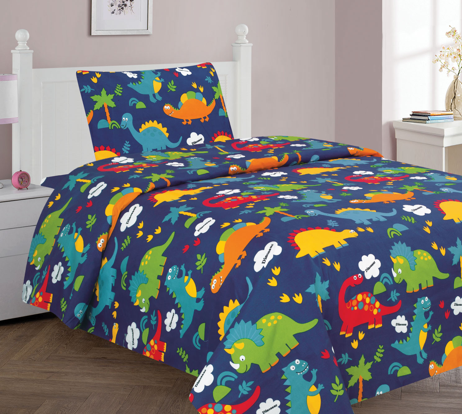 Golden Linens Twin 3 Pieces Printed Kids Polyester Sheets Bed Cover