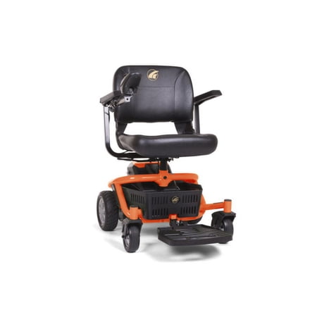 Golden LiteRider Envy, Electric EASY Travel Powerchair, Solar Flare Orange