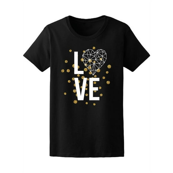 Golden Love Heart Tee Women's -Image by Shutterstock