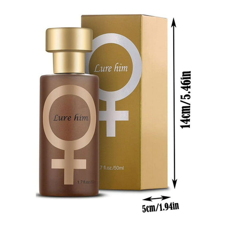 Golden Lure Perfume, 50ml Golden Lure Perfume to Attract Men and Women, Cologne for Men to Attract Women, Lure Her, Lure Him, Size: One size, Black
