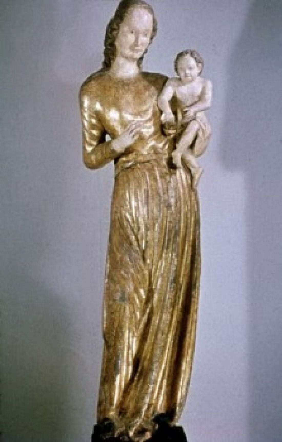 Golden Madonna SculptureRelief Kunstsammlungen Bamberg Germany Canvas Art - (18 x 24)
