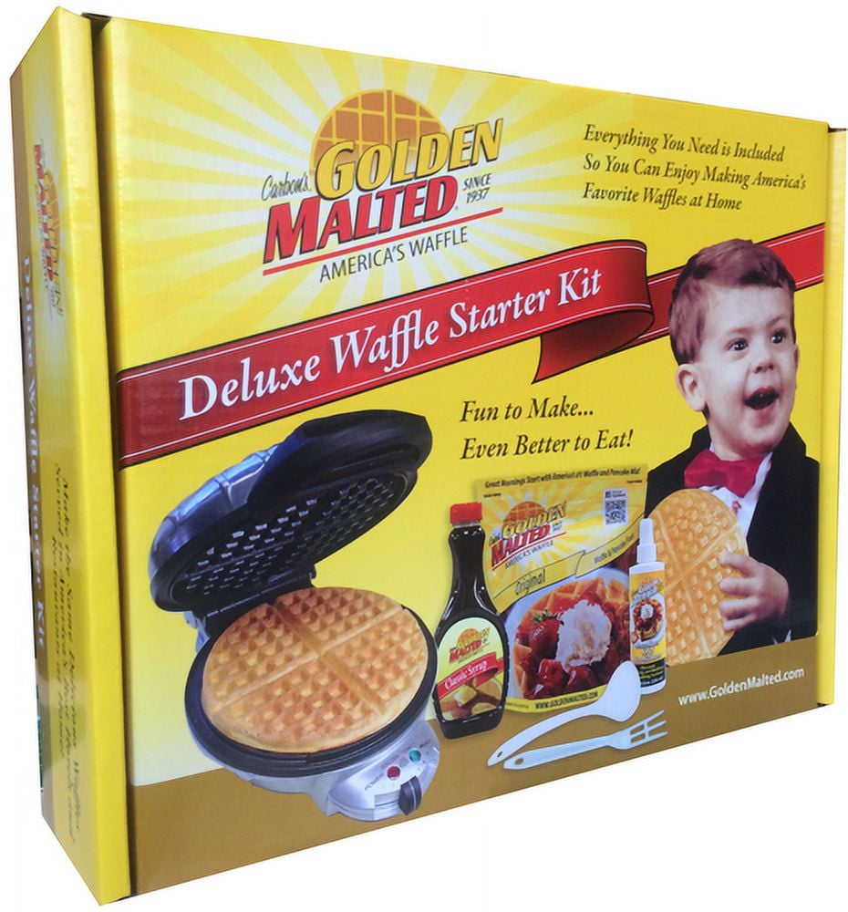 Golden Malted Deluxe Waffle Starter Kit