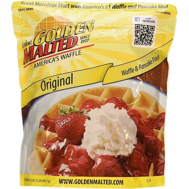 Golden Malted Original Waffle & Pancake Mix (Pack of 1)