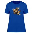 thumbnail image 1 of Golden Maple Leaf Paint Splash Tee Women's -Image by Shutterstock, 1 of 1