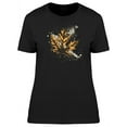 thumbnail image 1 of Golden Maple Leaf Paint Splash Tee Women's -Image by Shutterstock, 1 of 2