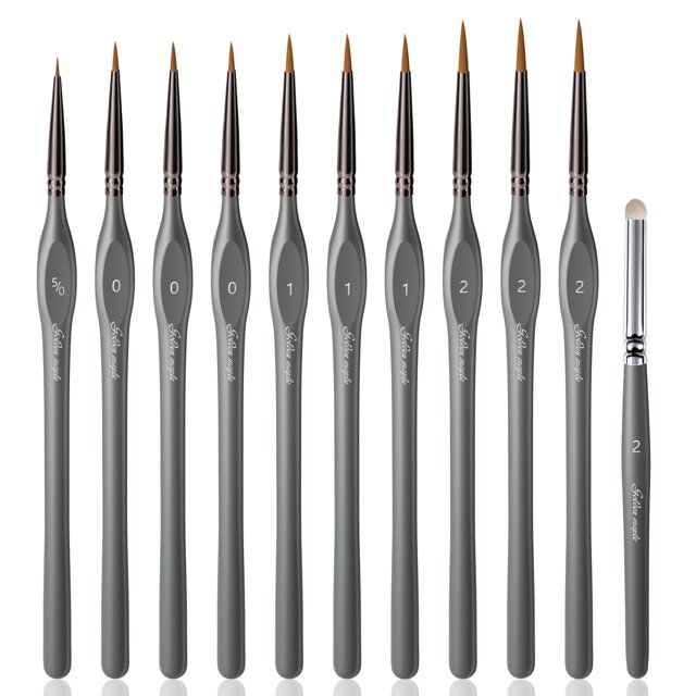 Golden Maple Miniature Paint Brushes Drybrush10pcs Model Detail Paint