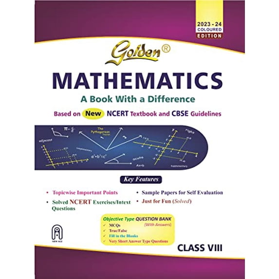 Pre-Owned Golden Mathematics: (With Sample Papers) A book with a Difference for Class-8 (For 2020 Final Exams) Paperback