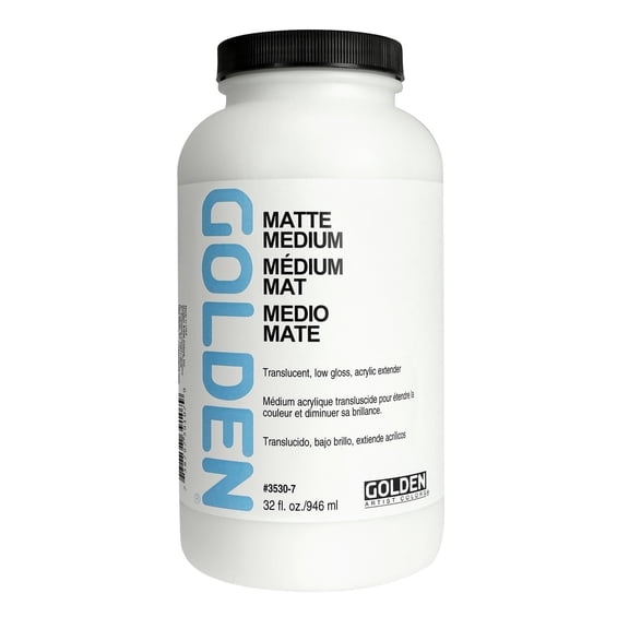 Golden Matte Medium, 32 oz., Clear