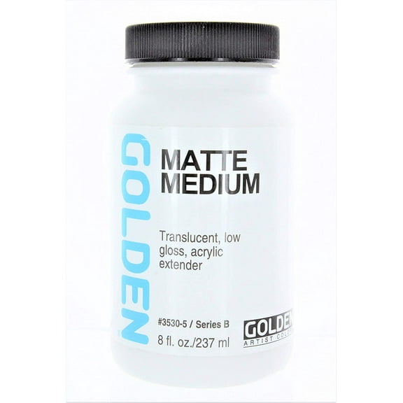 Golden Acrylic Medium - Matte, 8 oz jar