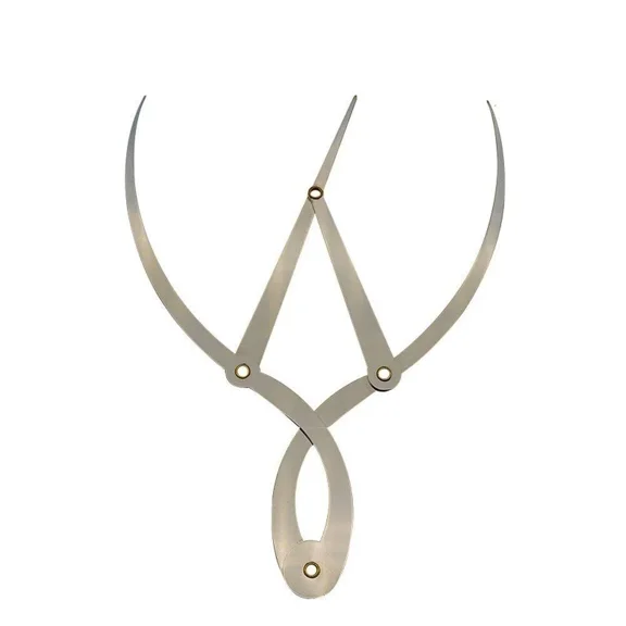 Golden Mean Calipers Golden Ratio Calipers Stainless Steel Eyebrow Ruler 1:1.618 Measure Tool for Tattoo Makeup