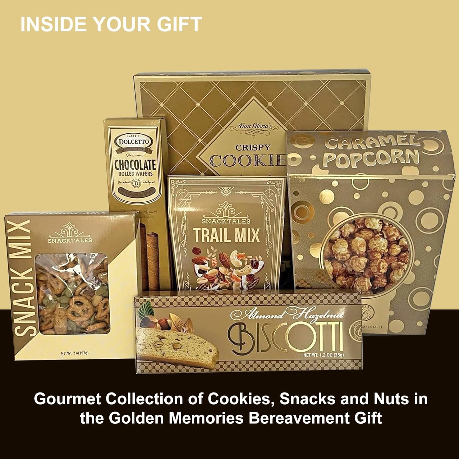 Golden Memories Sympathy Gift Basket for Loss of Mother, Loss of Father