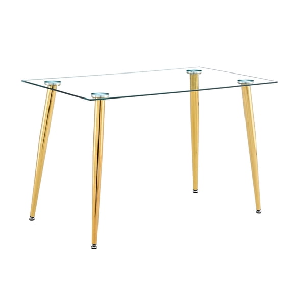 Golden Metal Frame - Secure Table Support - Kitchen and Restaurant Settings - Modern Minimalist Look