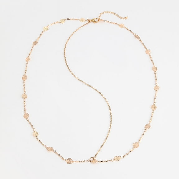 Golden Metal Headpiece Hair Chain Roses Head Chain Jewelry Bride Party Festival Birthday Gift For Women and Girls