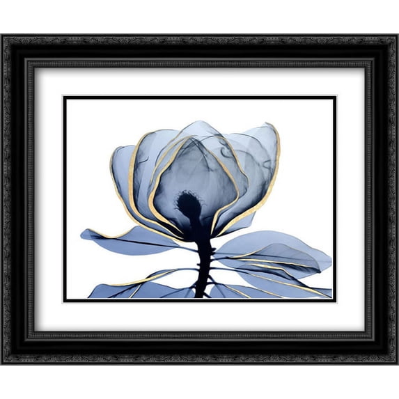 Golden Midnight 1 2x Matted 24x20 Black Ornate Framed Art Print by Koetsier, Albert
