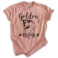 thumbnail image 1 of Golden Mom T-shirt, Unisex Women's Shirt, Golden Retriever Owner, Best Dog Mom Gift, Heather Sunset, Small, 1 of 6