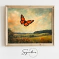 thumbnail image 1 of Golden Monarch Above Antique Pasture Rustic Summer Poster Vintage Country Artwork Earthy Nature Decor Cozy Wall Art 3215 Home Decor, 8x12 UNFRAMED, 1 of 3