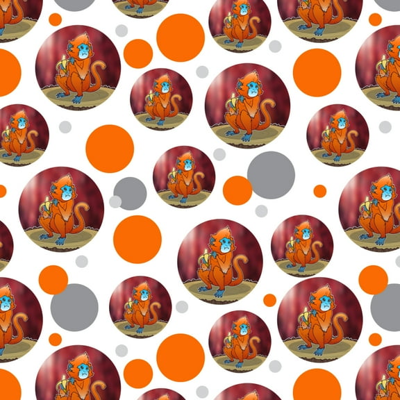 Golden Monkey Eating a Banana Premium Gift Wrap Wrapping Paper Roll