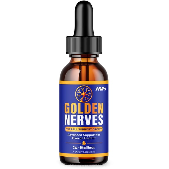 Golden Nerves Drop, Golden Nerve Supplement (2oz)