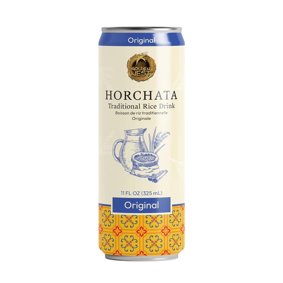 Golden Nest Horchata Rice Drink, Original, 11 fl oz, 12 Pack, Traditional Mexican Style