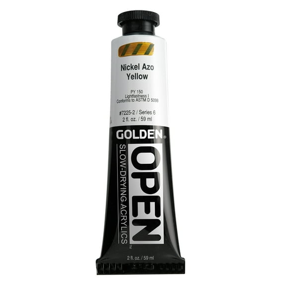 Golden� OPEN Acrylic, 2 oz., Nickel Azo Yellow