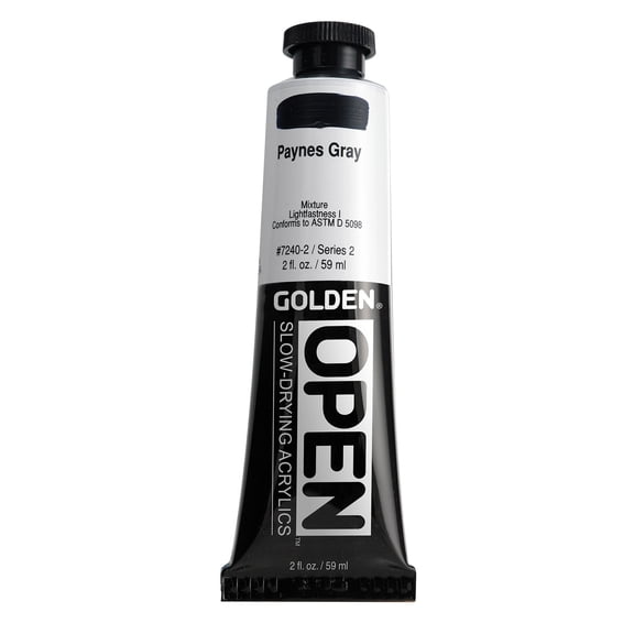 Golden® OPEN Acrylic, 2 oz., Paynes Gray