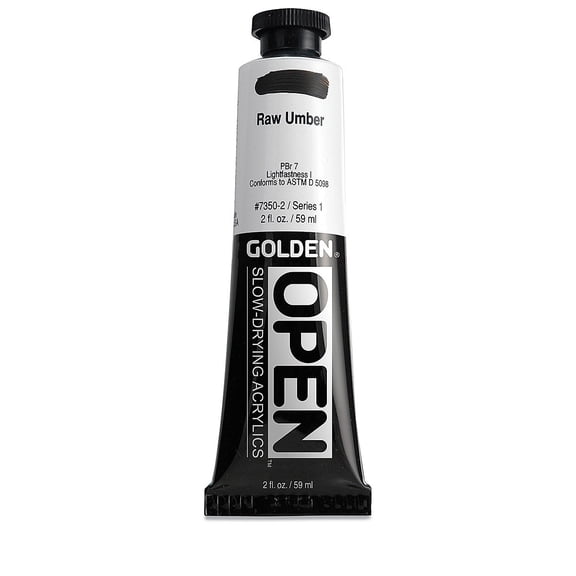 Golden OPEN Acrylic, 2 oz., Raw Umber