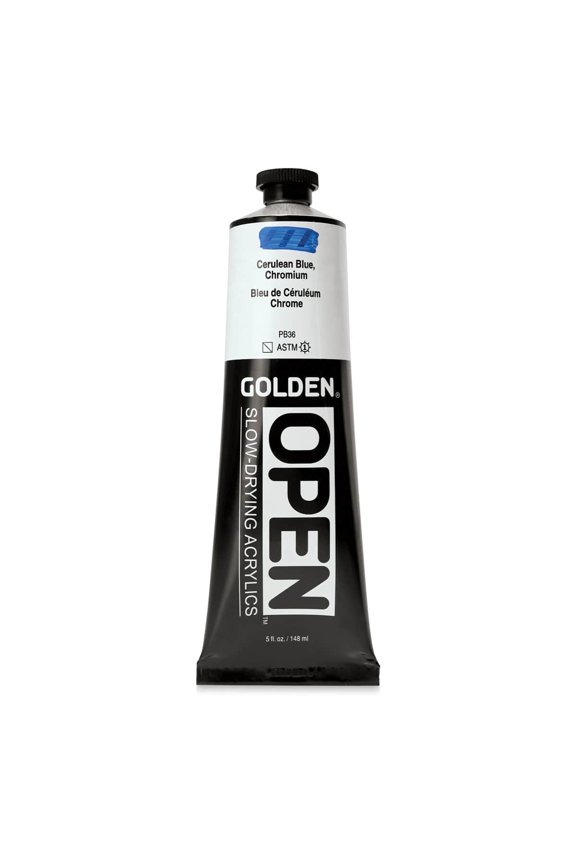 OPEN Acrylic Color, 5 oz. Tube, Cerulean Blue, Chromium