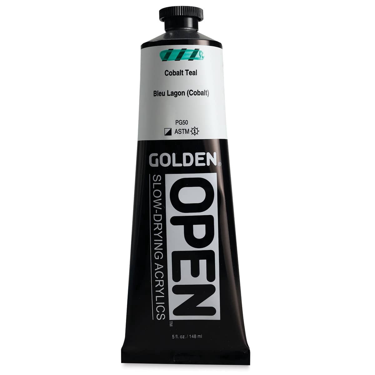 Golden OPEN Acrylic Color, 5 oz. Tube, Cobalt Teal