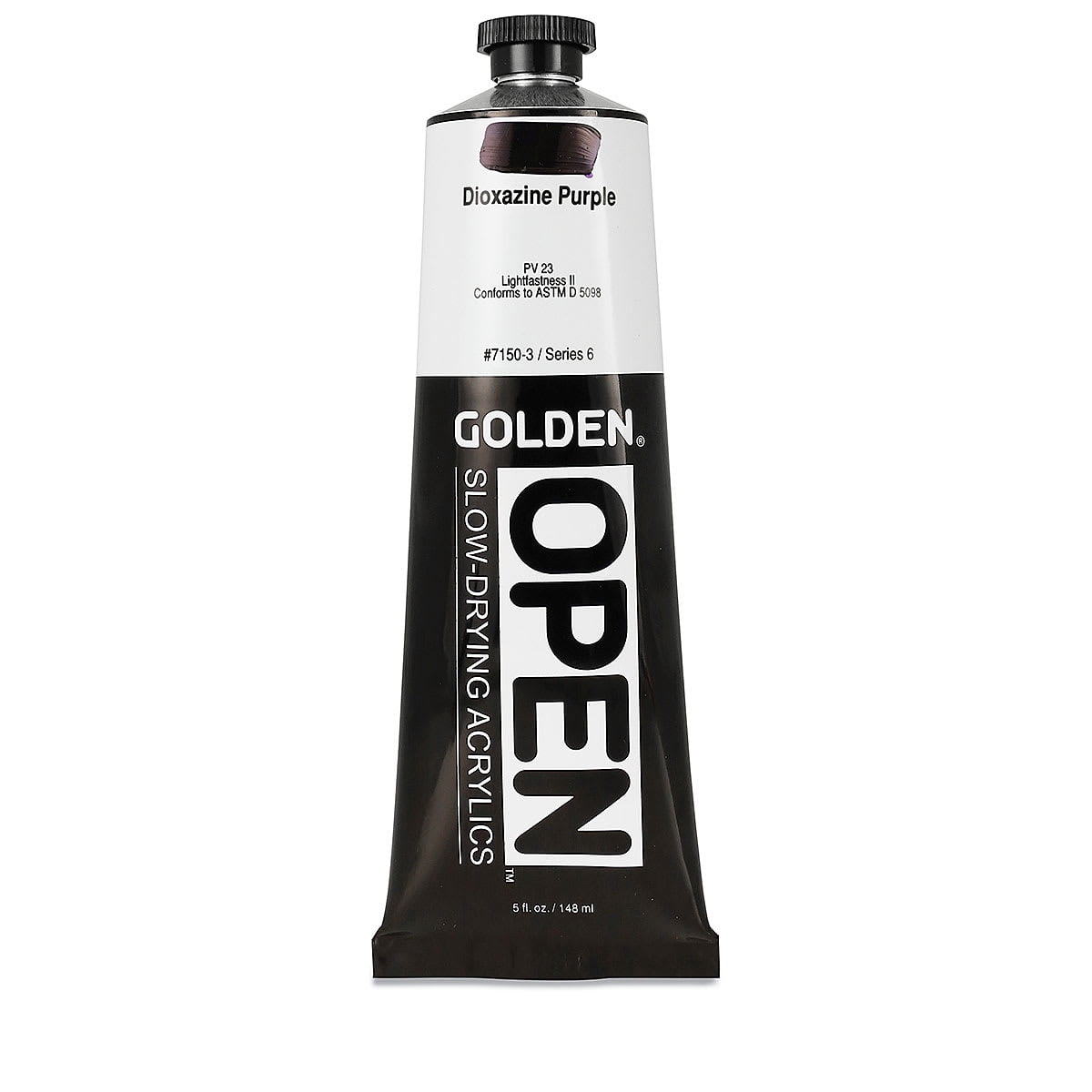 Golden OPEN Acrylic Color, 5 oz. Tube, Dioxazine Purple
