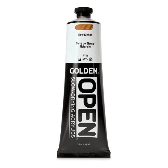Golden OPEN Acrylic Color, 5 oz. Tube, Raw Sienna