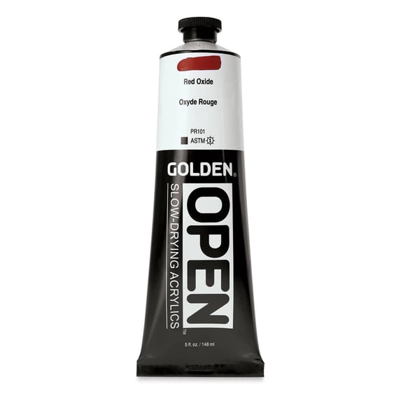 Golden OPEN Acrylic Color, 5 oz. Tube, Red Oxide
