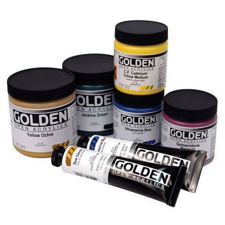 GOLDEN Open Acrylic Paints Chromium Oxide Green 8 oz