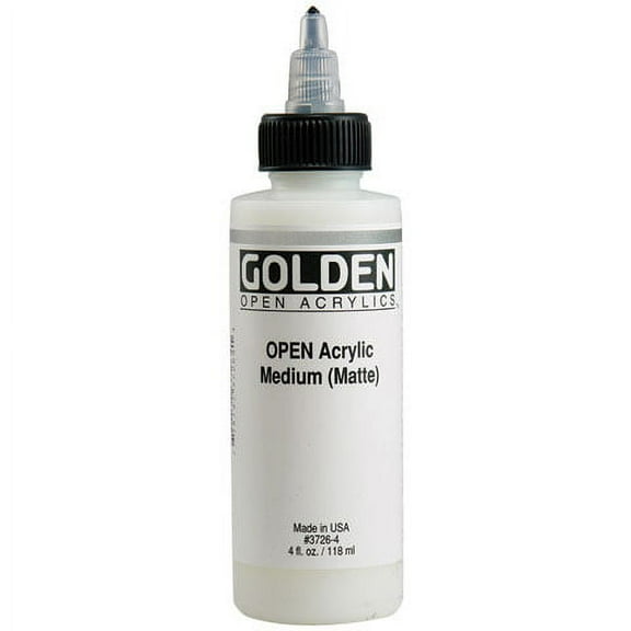 Golden OPEN Acrylic Matte Medium - 8oz Bottle