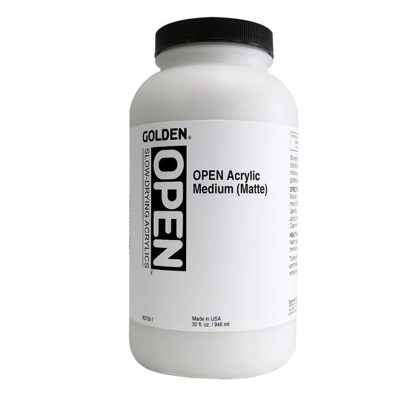 Golden OPEN Acrylic Medium Matte, Quart