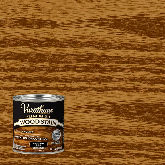 4 Pack, Golden Oak, Varathane Premium Oil-Based Interior Wood Stain-211793, Half Pint