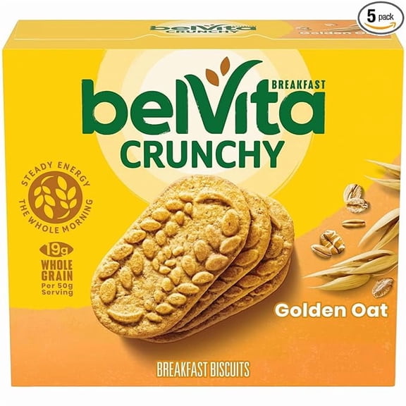 Golden Oat Breakfast Biscuits, 5 Packs (4 Biscuits Per Pack)
