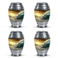 thumbnail image 1 of Golden Ocean Waves Urns For Human Ashes Adult Male Dad - Decorative Urn, 4 Keepsake Urns - Human Cremation Urns - Funeral Urns For Women Human Ashes - Burial Urns For Adult Female (3inch,4pcs), 1 of 5