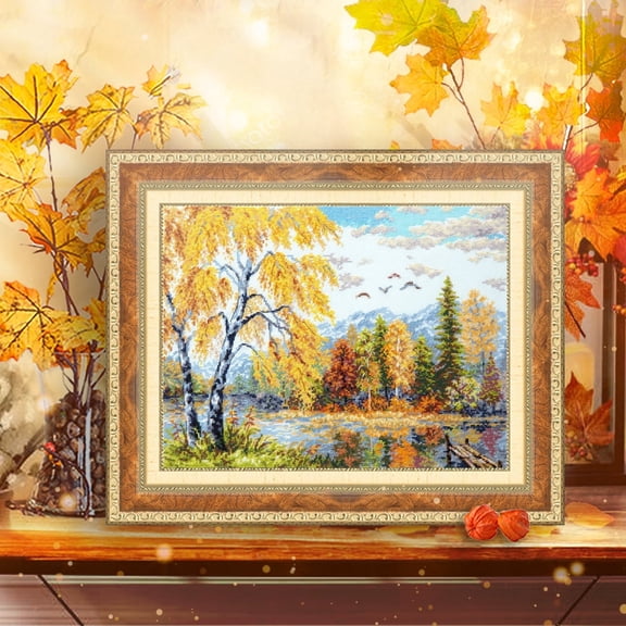 Wizardi Counted Cross-Stitch Kit - Golden October 70-02 Magic Needle