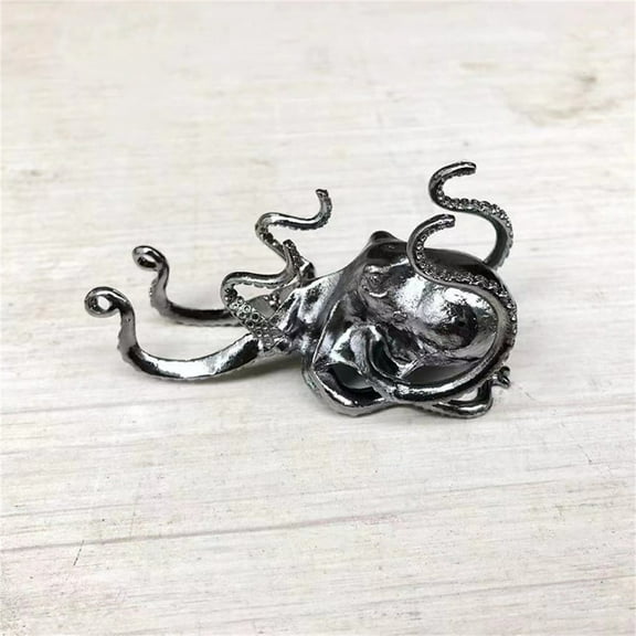 Golden Octopus Phone Stand Adjustable Flexible Tentacle Holder for Desk Tablet Watching Videos Hands Free Lazy Viewing Creative Decor Office Home