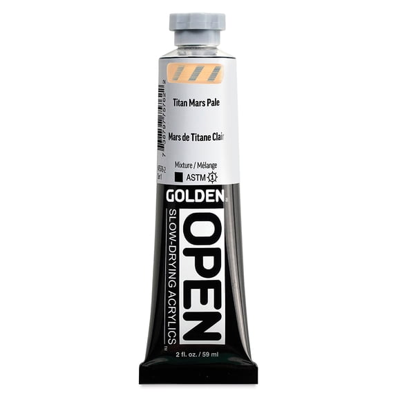 Golden Open Acrylics - Titan Mars Pale, 2 oz Tube