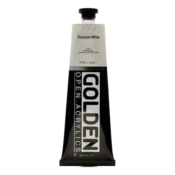 Golden Open Acrylics - Titanium White, 5 oz Tube